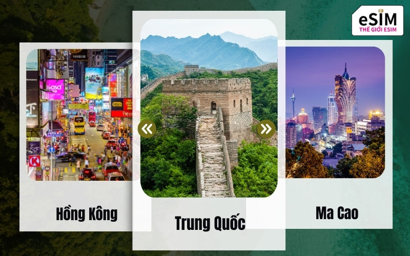 eSIM Trung Quốc, Hồng Kông, Ma Cao là chìa khóa tận hưởng hành trình du lịch trọn vẹn.